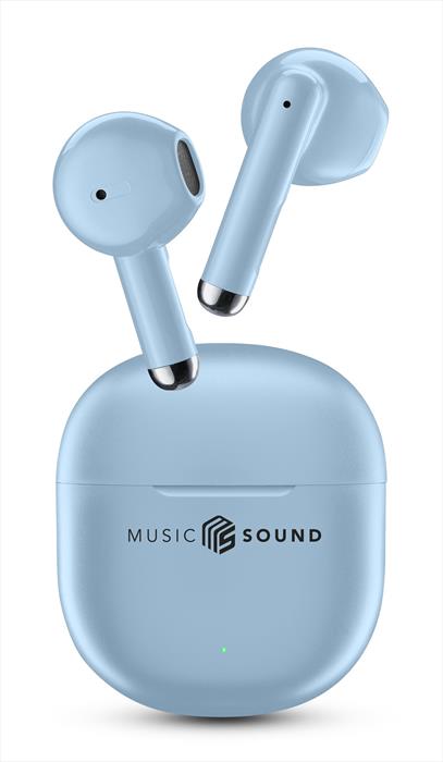 Music Sound - Auricolare Bluetooth A Capsula Breeze-azzurro