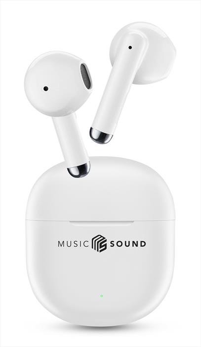 Music Sound - Auricolare Bluetooth A Capsula Breeze-bianco