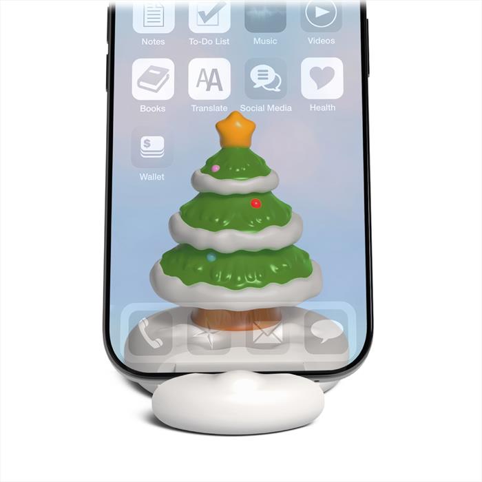 Music Hero - Supporto Smartphone Xmas, Tree-verde