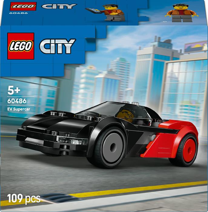 Lego - City Supercar Ev - 60486, Multicolore