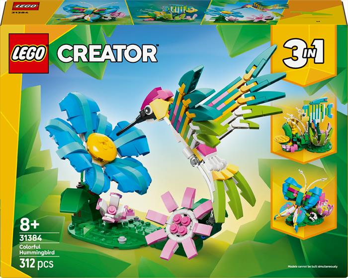 Lego - Creator Animali Selvatici:colibrì Variopinto 31384, Multicolore