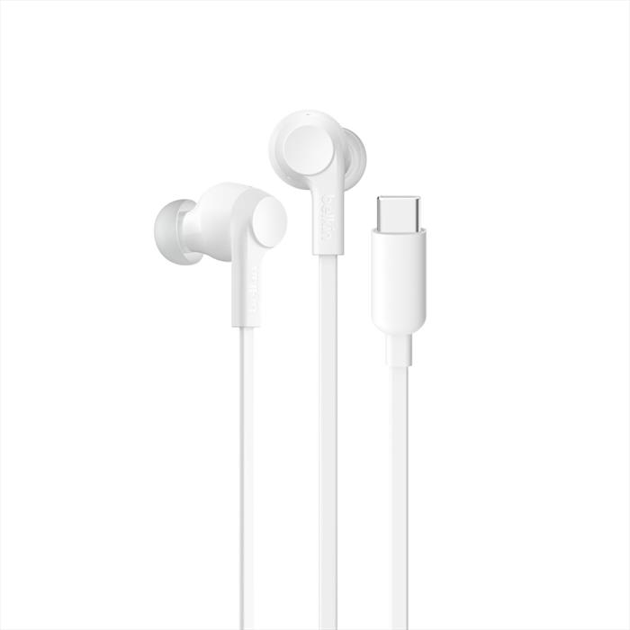 Belkin - Auricolari Con Filo Usb-c Cancellazione Del Rumore-bianco