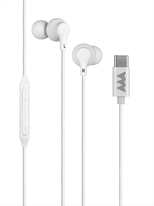 Aaamaze - Auricolari In Ear Bud A Filo Usb-c-bianco