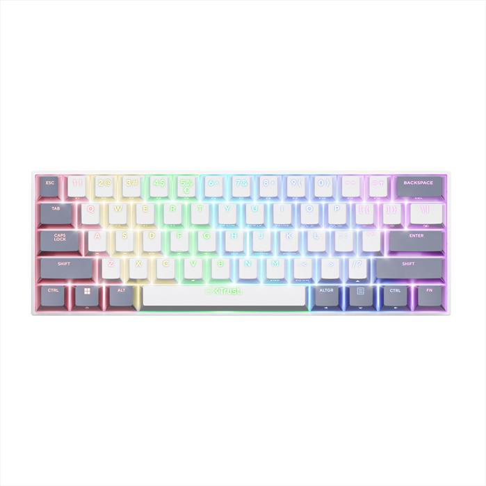 Trust - Tastiera Gaming Gxt 873 Acira Tri Wireless-white