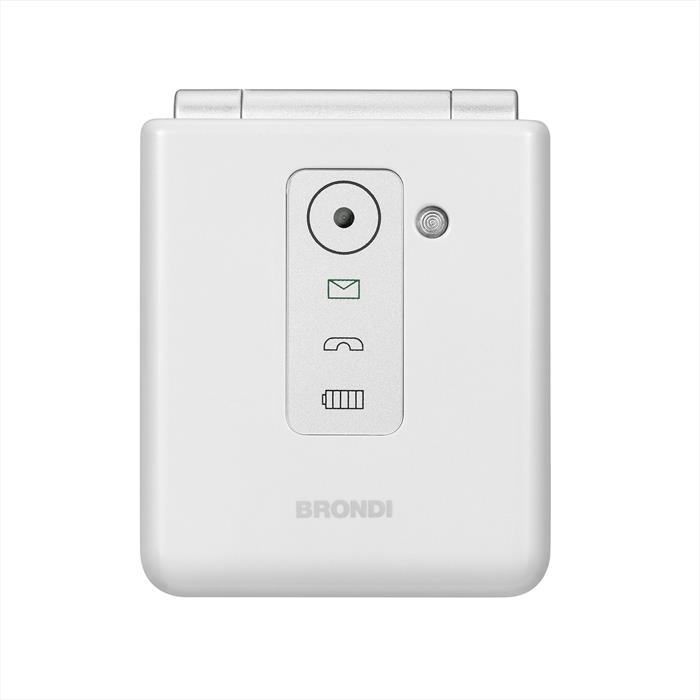 Brondi - Cellulare Flipper-white Metal
