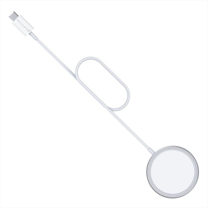 Techlife - Caricabatterie Wireless/senza Fili 15w Tlmt0050-white