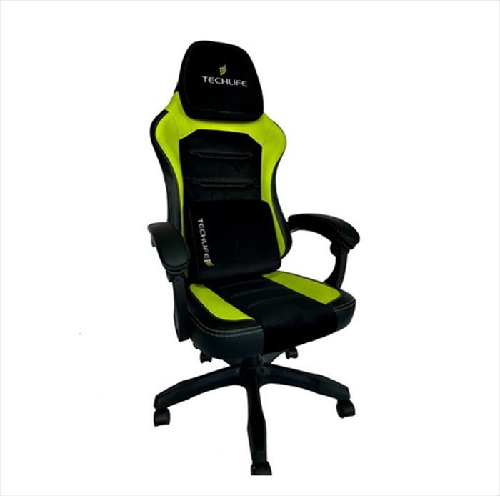 Techlife - Sedia Gaming Tlgt0009 Space 03-verde/nero