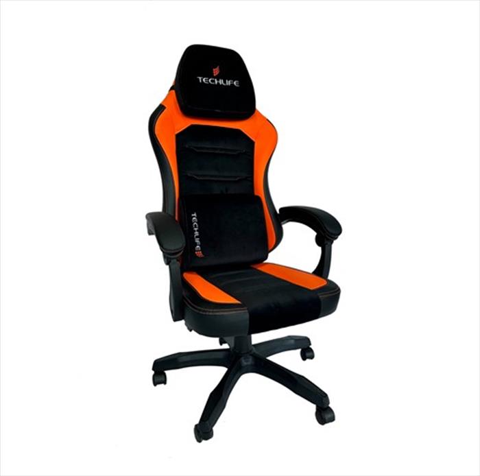 Techlife - Sedia Gaming Tlgt0010 Space 03-arancione/nero