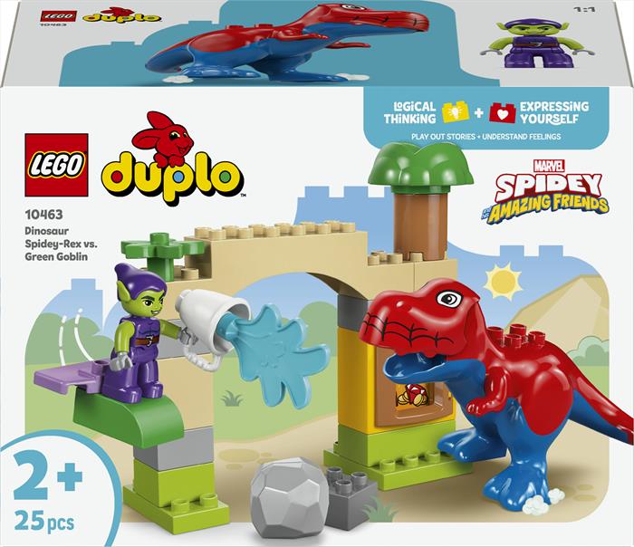 Lego - Marvel Dinosauro Spidey-rex Vs. Goblin - 10463, Multicolore
