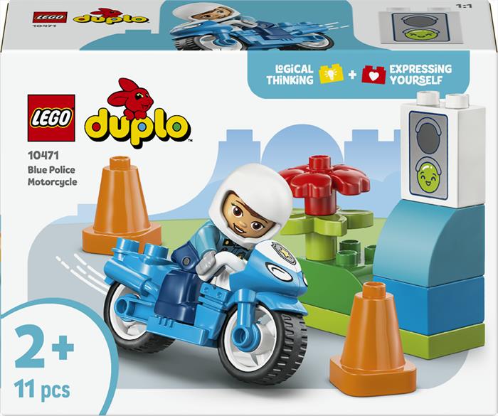 Lego - Duplo Motocicletta Blu Della Polizia - 10471, Multicolore