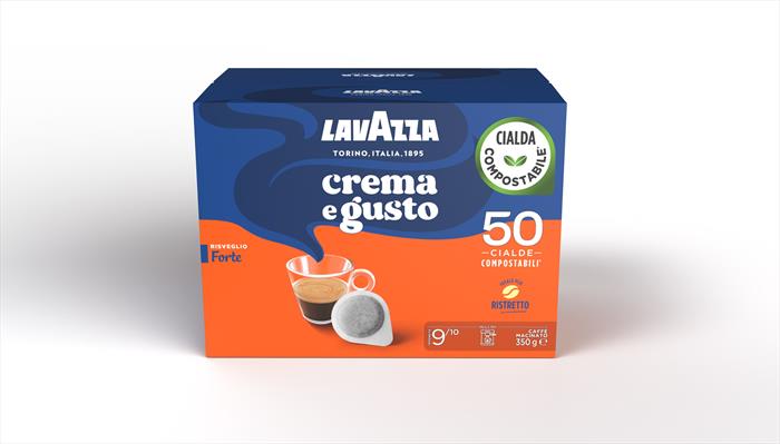 Lavazza - Cialde Crema E Gusto Forte Lavazza 50 Pz, Blue E Arancione