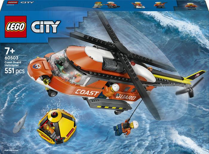 Lego - City Elicottero Della Guardia Costiera - 60503, Multicolore