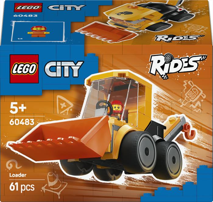 Lego - City Veicoli – Ruspa Da Cantiere - 60483, Multicolore