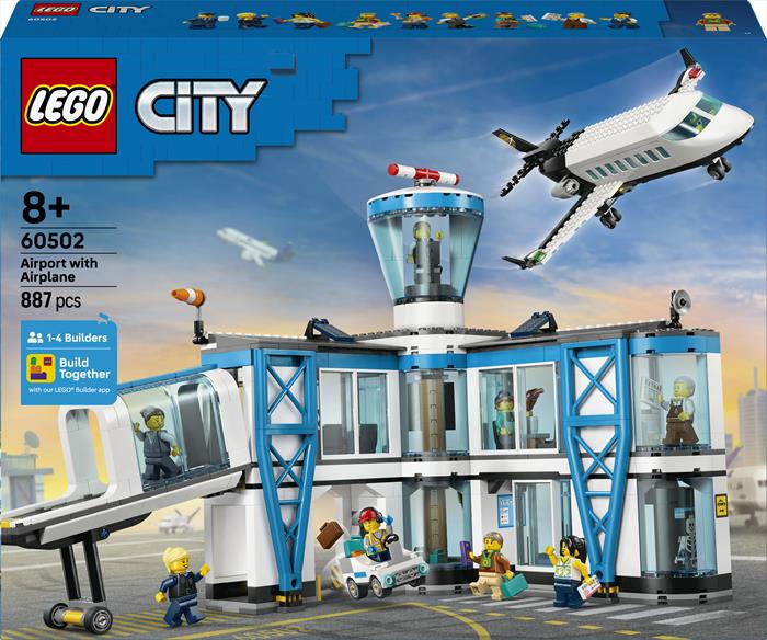 Lego - City Aeroporto Con Aereo - 60502, Multicolore