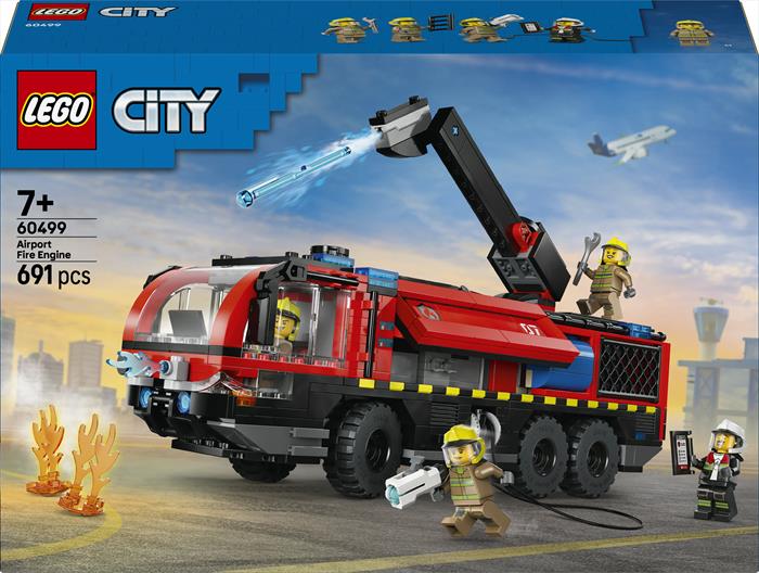 Lego - City Autopompa Dell’aeroporto - 60499, Multicolore