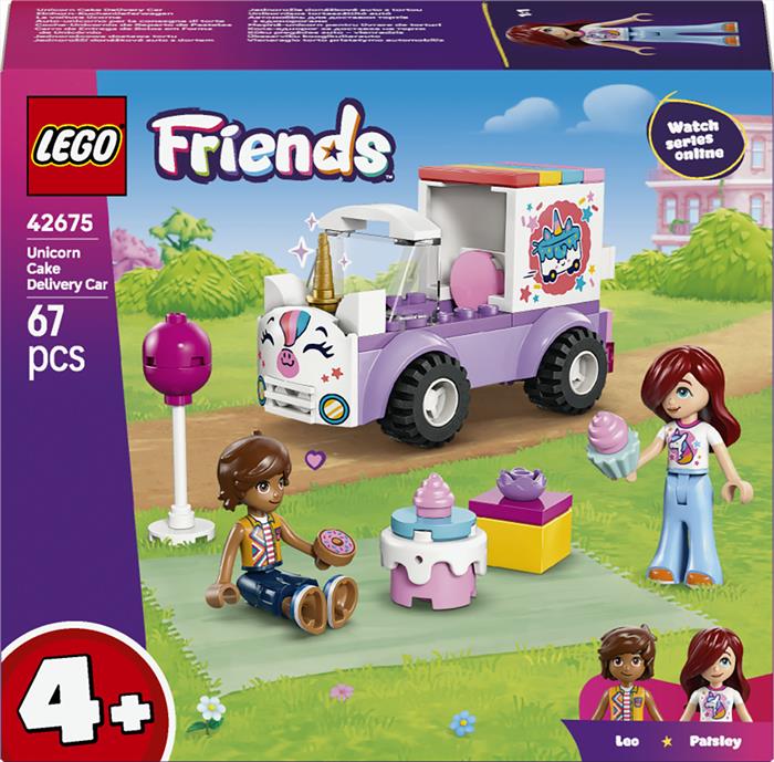Lego - Friends Auto-unicorno Per Consegna Di Torte -42675, Multicolore
