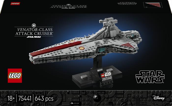 Lego - Star Wars Attack Cruiser Classe Venator - 75441, Multicolore