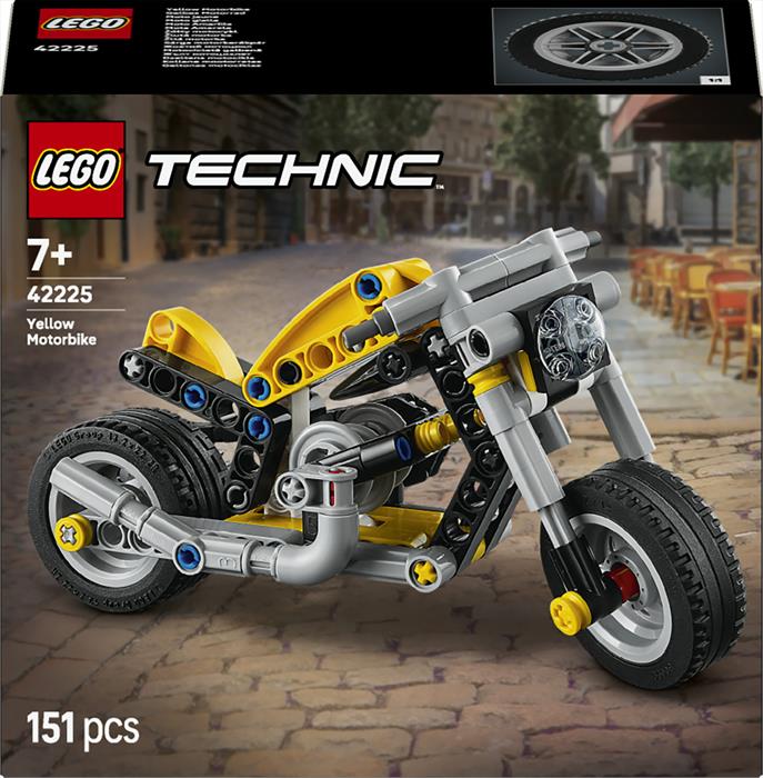 Lego - Technic Moto Gialla - 42225, Multicolore