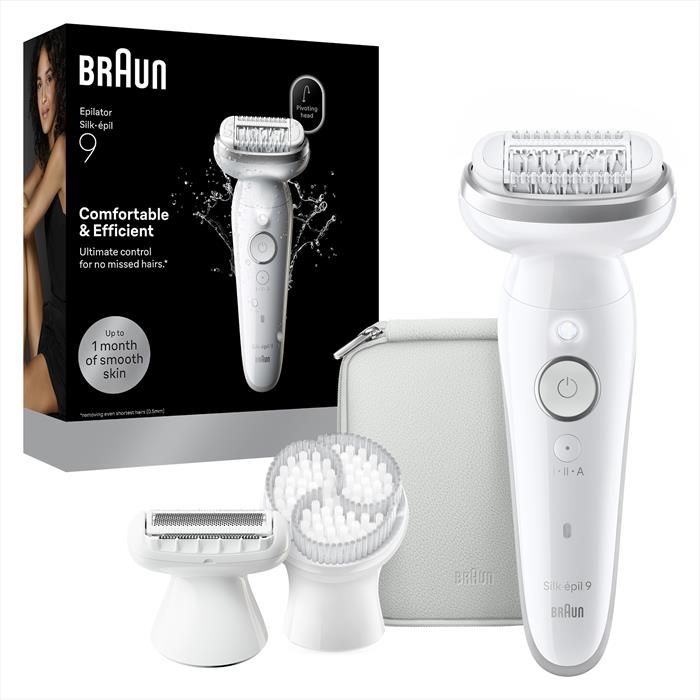 Braun - Epilatore Wet & Dry Legepil Ses9-061 Box Mn-argento
