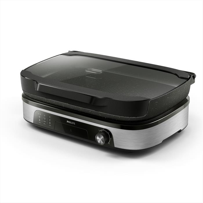 Philips - Grill Da Tavolo Serie 5000 Hd6212/90-alluminio