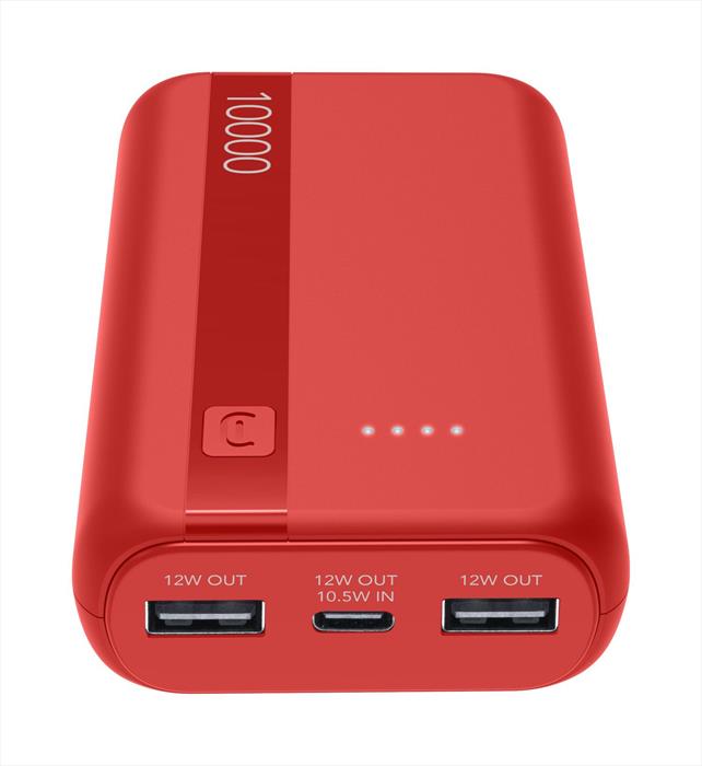 Cellularline - Power Bank Essential 10000-rosso