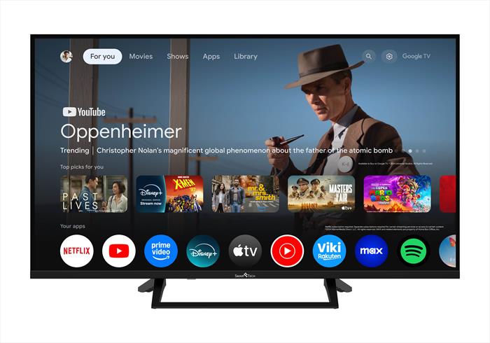Smart Tech - Smart Tv Qled Fhd 40" 40qg01v-nero