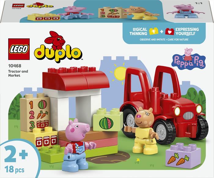 Lego - Duplo Trattore E Mercato - 10468, Multicolore