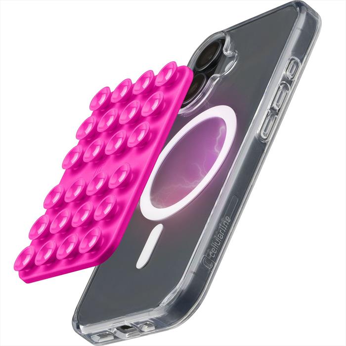 Cellularline - Supporto Universale Con Ventosa Bubble Mag Magsafe-rosa