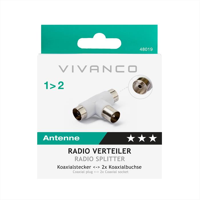 Sbs - Splitter Coassiale Per Antenna-bianco