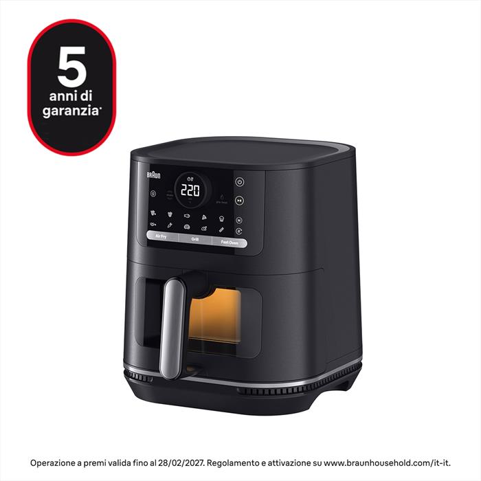 Braun - Friggitrice Ad Aria Hf5075-nero Opaco