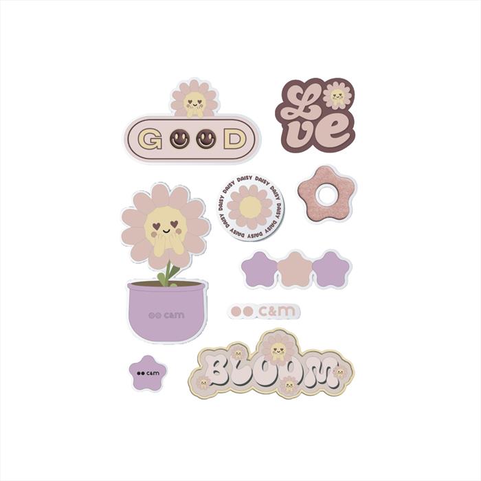 Caseme - Set Decorativo Stickers, Fiori-rosa