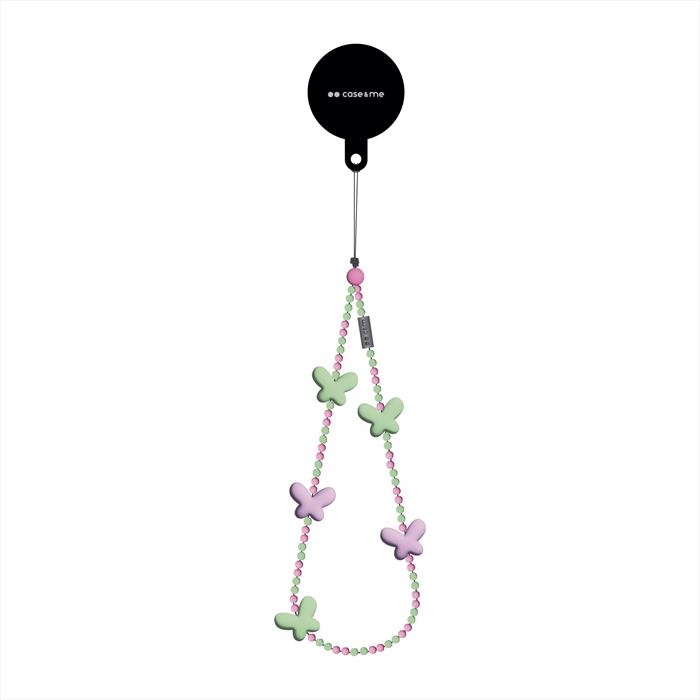 Caseme - Beads Lacetto Telefono, Farfalla-verde