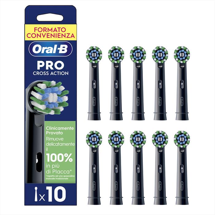 Oral-b - Testine Ricambio Eb50brx 10ct Crossaction Eng Box-nero