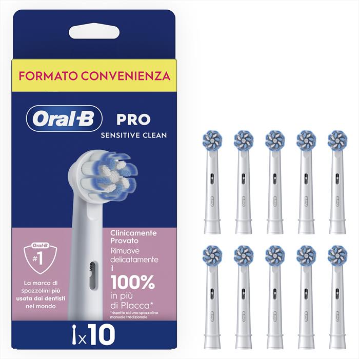 Oral-b - Testine Ricambio Eb60x 10ct Sensitiveclean Eng Box-bianco