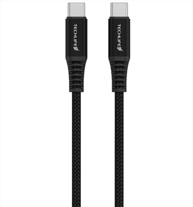 Techlife - Cavo Usb-c Da 100 W-black