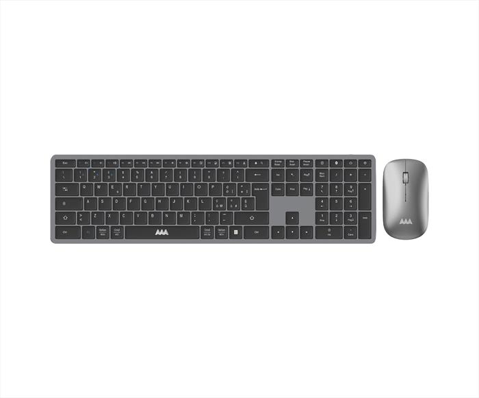 Aaamaze - Tastiera Con Mouse Office Combo-grigio