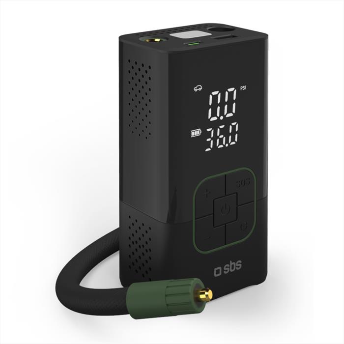 Sbs - Powerbank E Mini Compressore 3500 Mah-nero