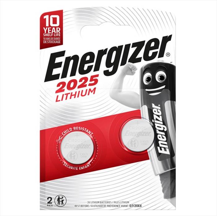 Energizer - Batterie Lithium Cr2025 Bp2, Nero