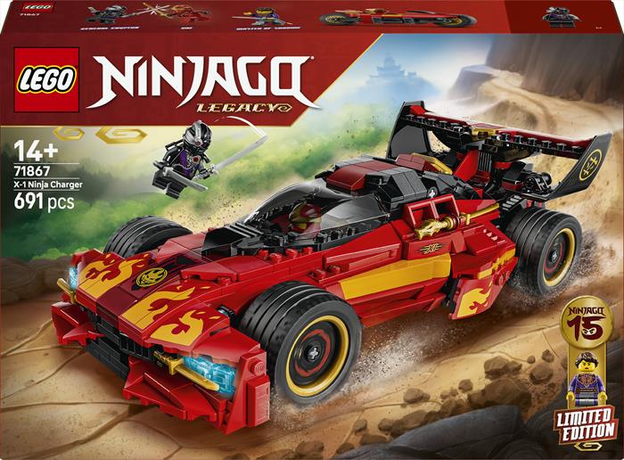 Lego - Ninjago Super-bolide Ninja X-1 - 15° Ann - 71867, Multicolore Lego - Ninjago Super-bolide Ninja X-1 - 15° Ann - 71867, Multicolore