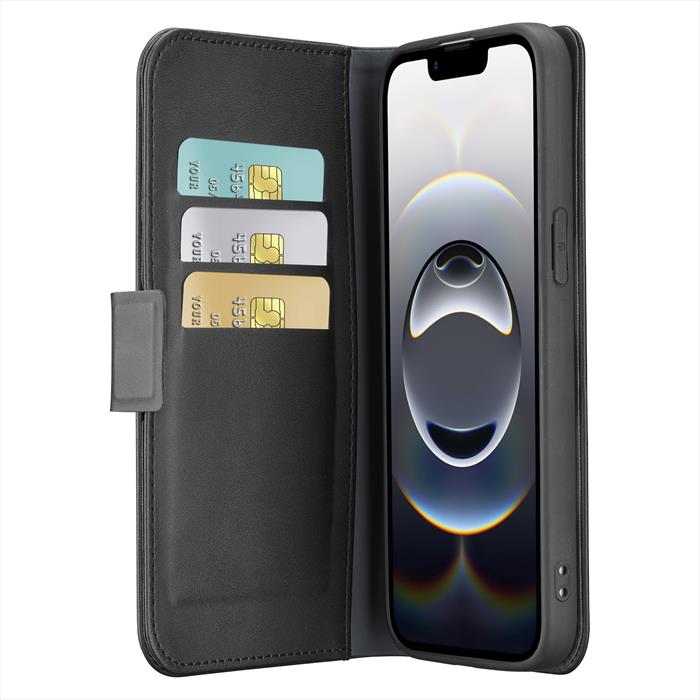Cellularline - Custodia A Libro Book Agenda Per iPhone 16e/17e-nero