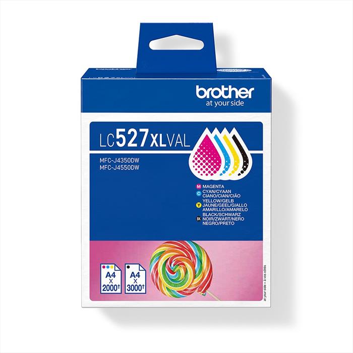 Brother - Kit Da 4 Cartucce Lc527xlval-multicolore