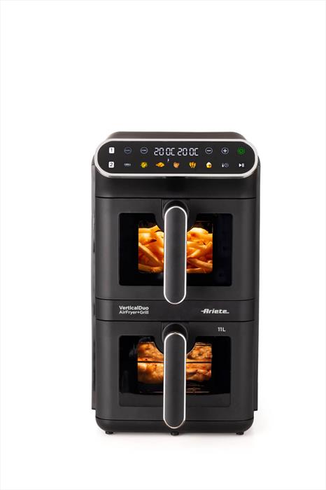 Ariete - Friggitrice Ad Aria Doppia Verticale 4640-nero