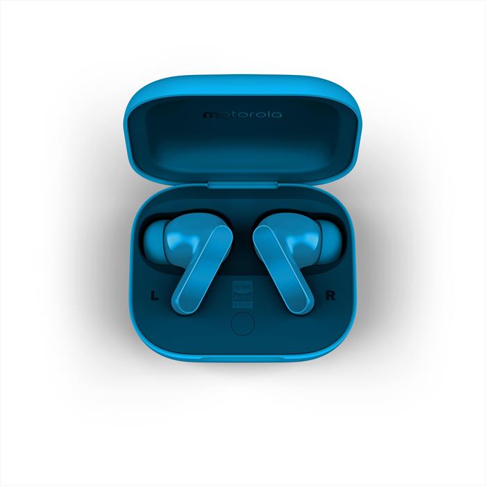 Motorola - Auricolare Bluetooth Moto Buds Bass-pantone Blue Jewel