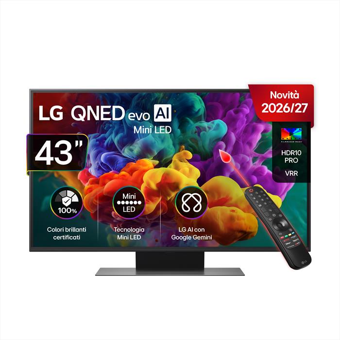 Lg - Smart Tv Qned Evo Ai Miniled 43" Qned86b 43qned86b-charcoal Black