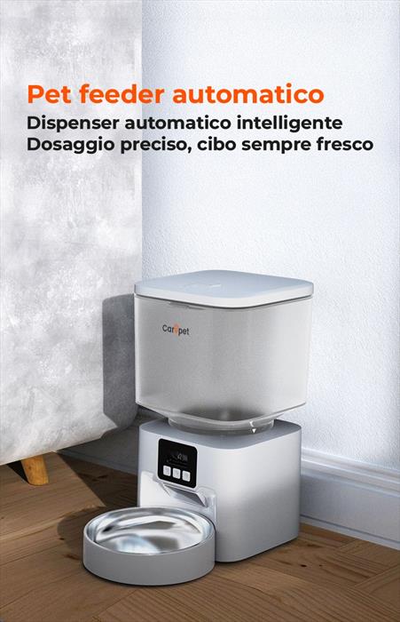 Carepet - Distributore Smart Doppia Ciotola-bianco
