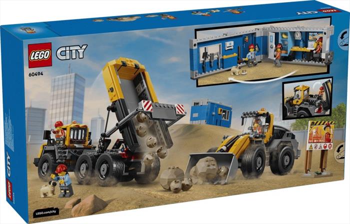 Lego - City Camion Ribaltabile E Pala Meccanica - 60494, Multicolore