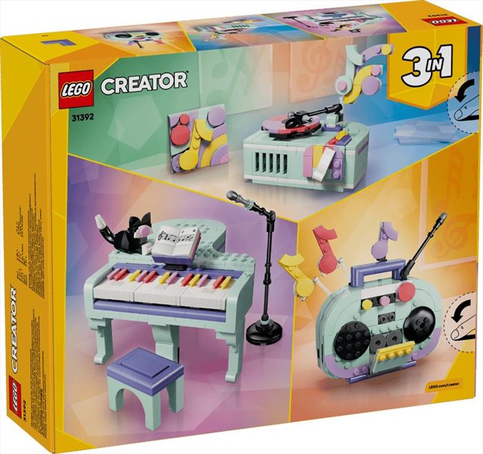 Lego - Creator 3in1 Pianoforte Decorativo Con Gatto-31392-multicolore Lego - Creator 3in1 Pianoforte Decorativo Con Gatto-31392-multicolore
