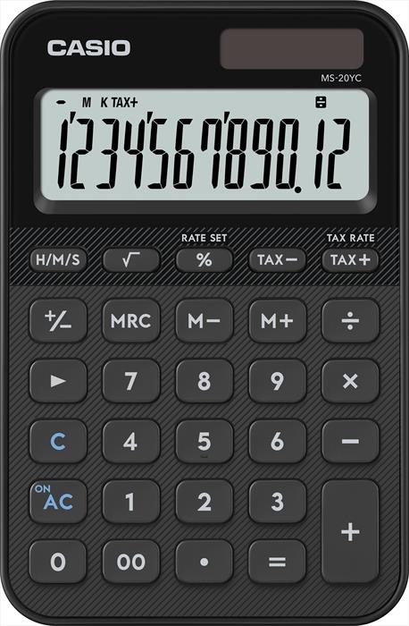 Casio - Calcolatrice Da Tavolo Ms-20yc Bk-nero