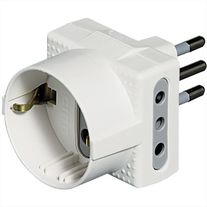Bticino - Adattatore Triplo Presa Schuko E 2 Prese 10a-bianco