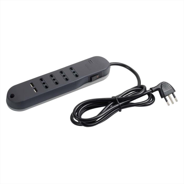 Bticino - Multipresa Con Usb+usb-c E Interruttore Auto Safe-nero